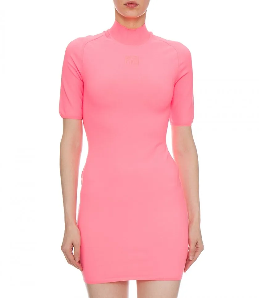 ALEXANDERWANG.TMOCK NECK MINI DRESS