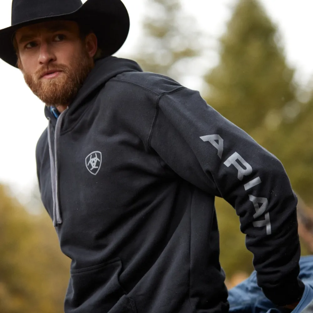 Ariat Mens Logo Black Hoodie | Outerwear | Shop Online