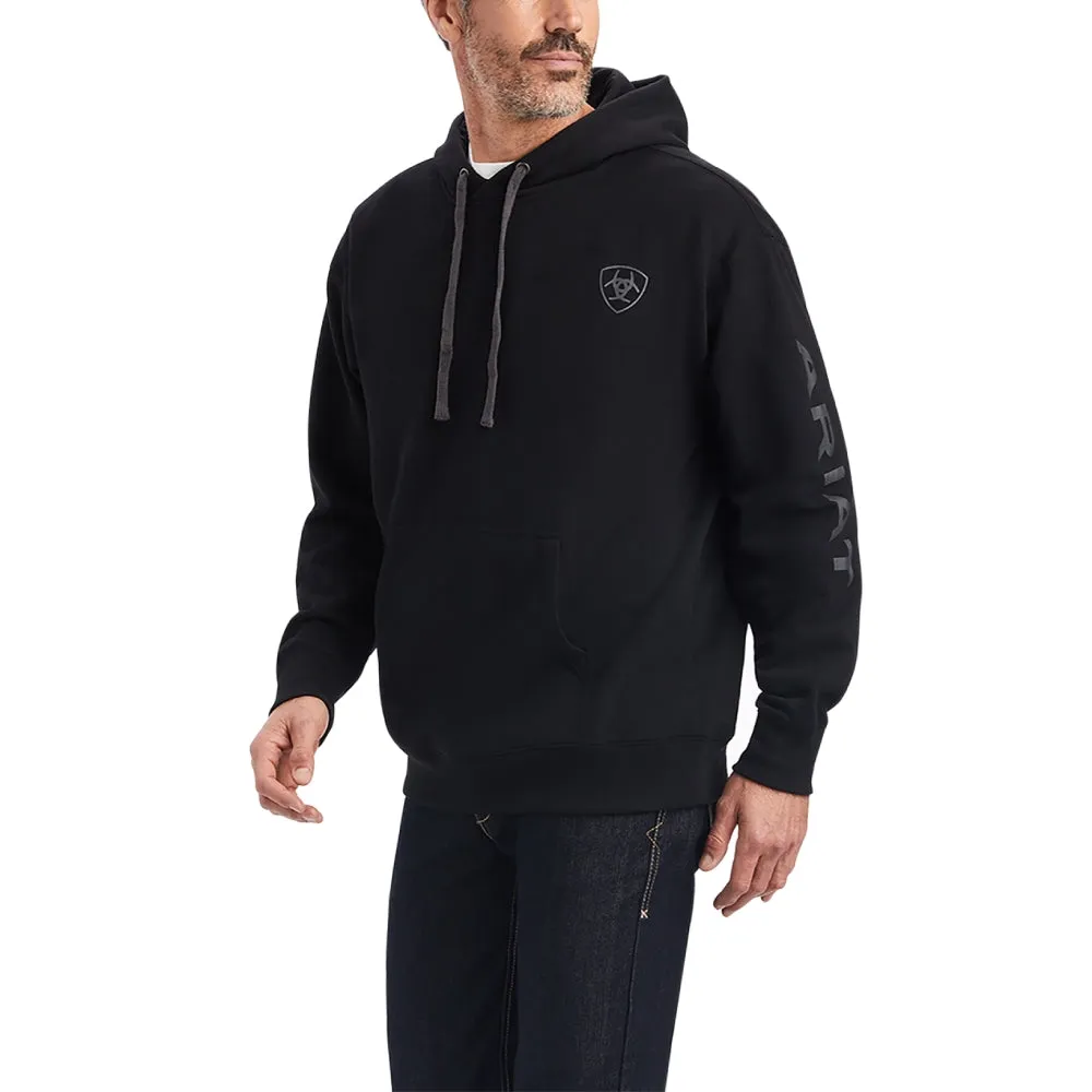 Ariat Mens Logo Black Hoodie | Outerwear | Shop Online