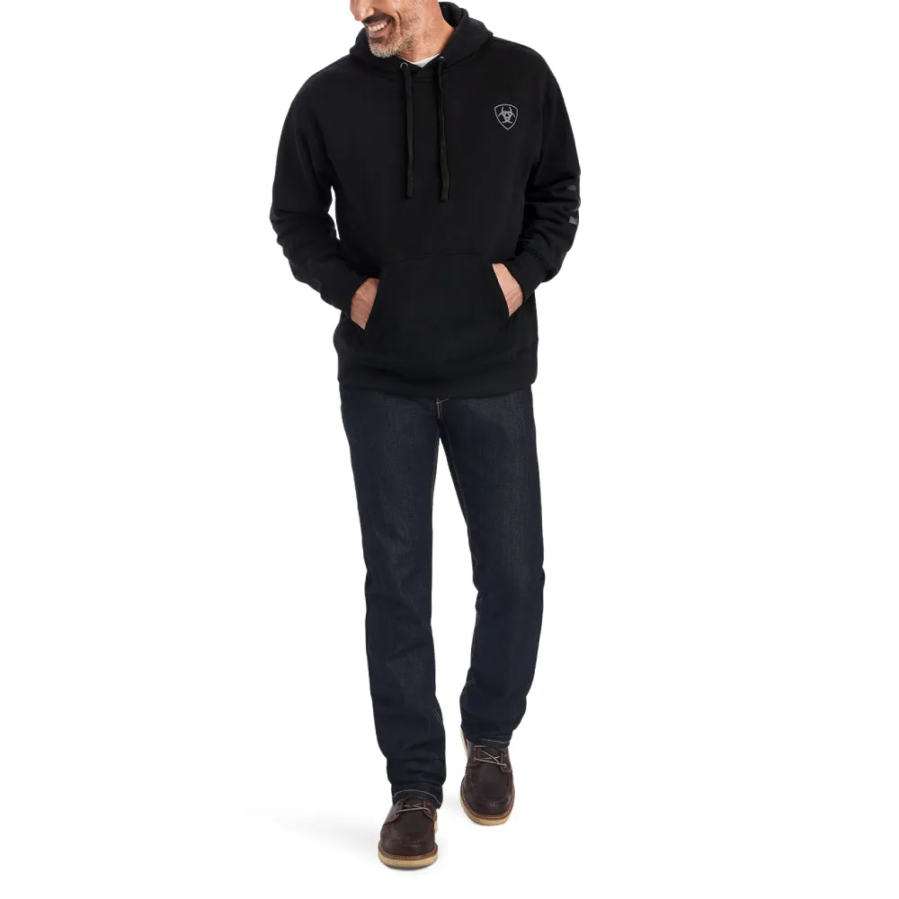 Ariat Mens Logo Black Hoodie | Outerwear | Shop Online