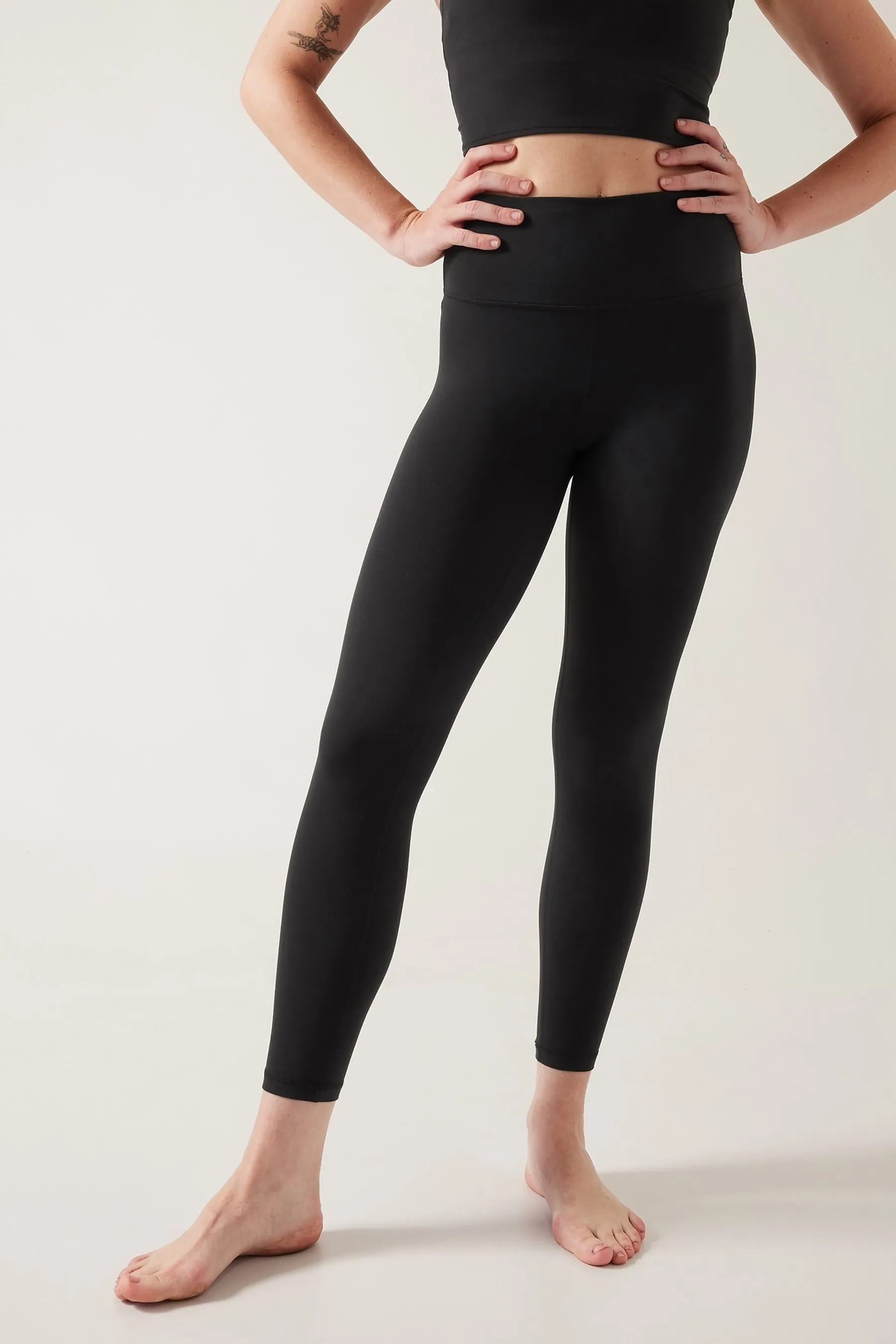 Athleta Black Transcend 7/8 Leggings