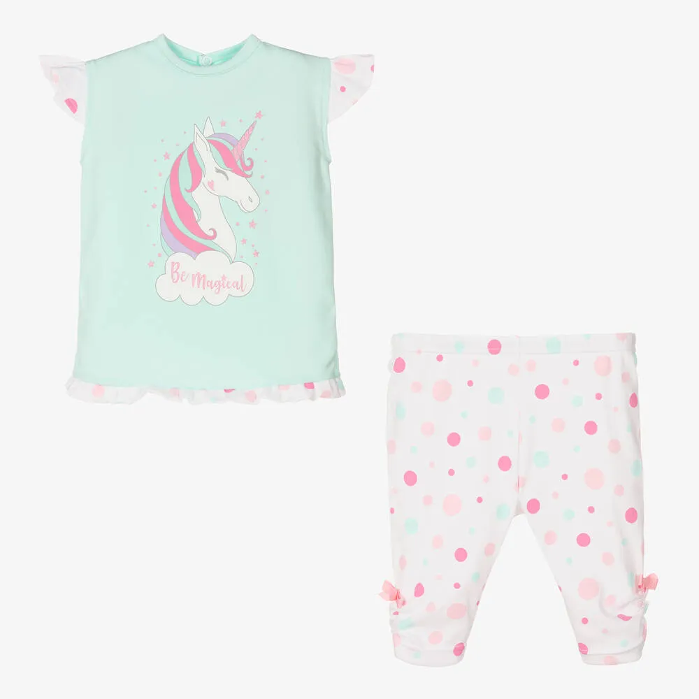 Baby Girls Cotton Leggings Set