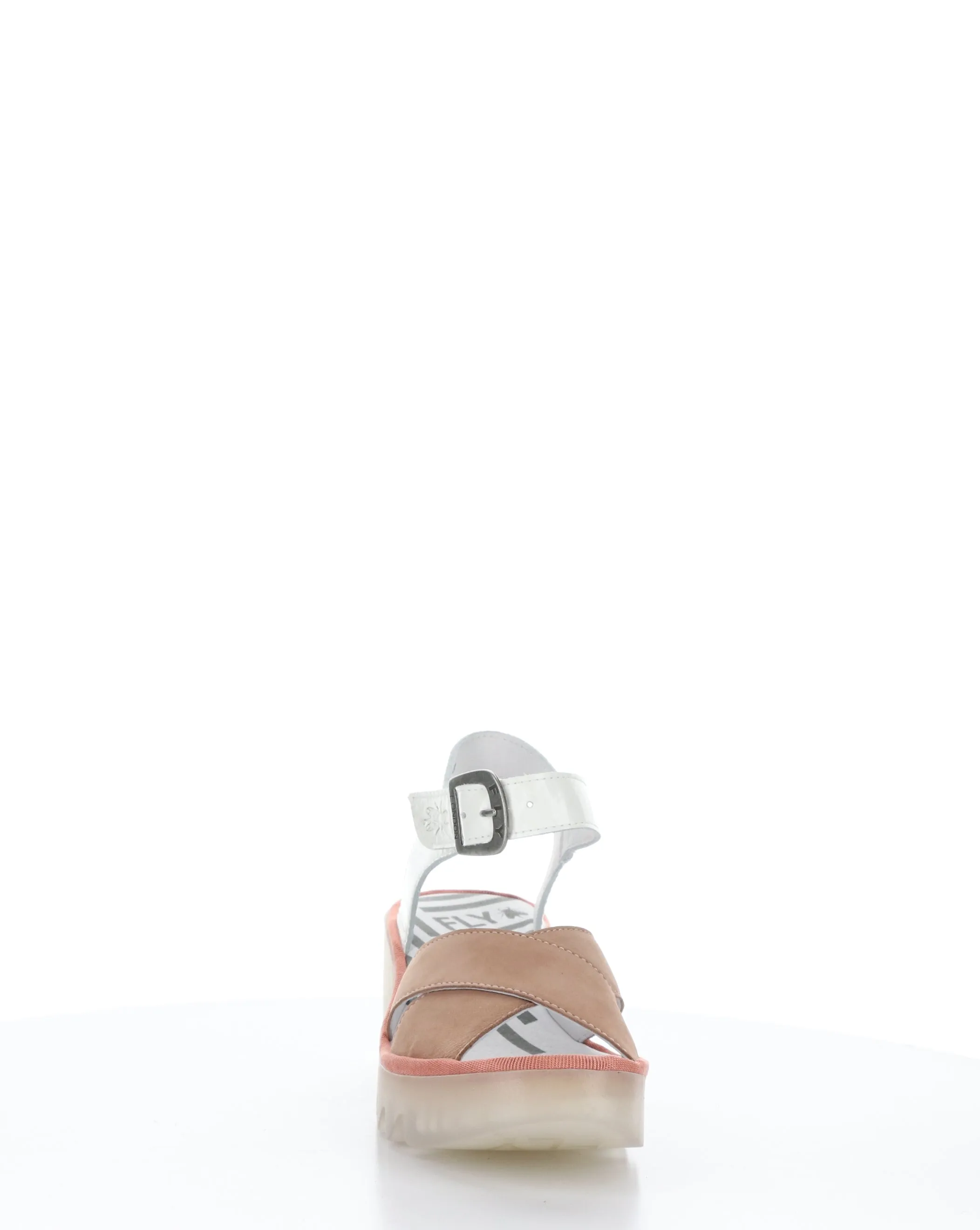 BACE411FLY 001 PINK/OFF WHITE Round toe Sandals