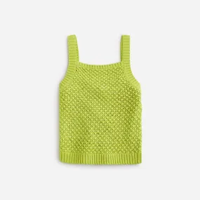 Basket-stitch sweater-tank