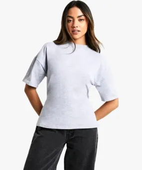 boohoo Womens Gathered Cut Out Back Oversized Tshirt