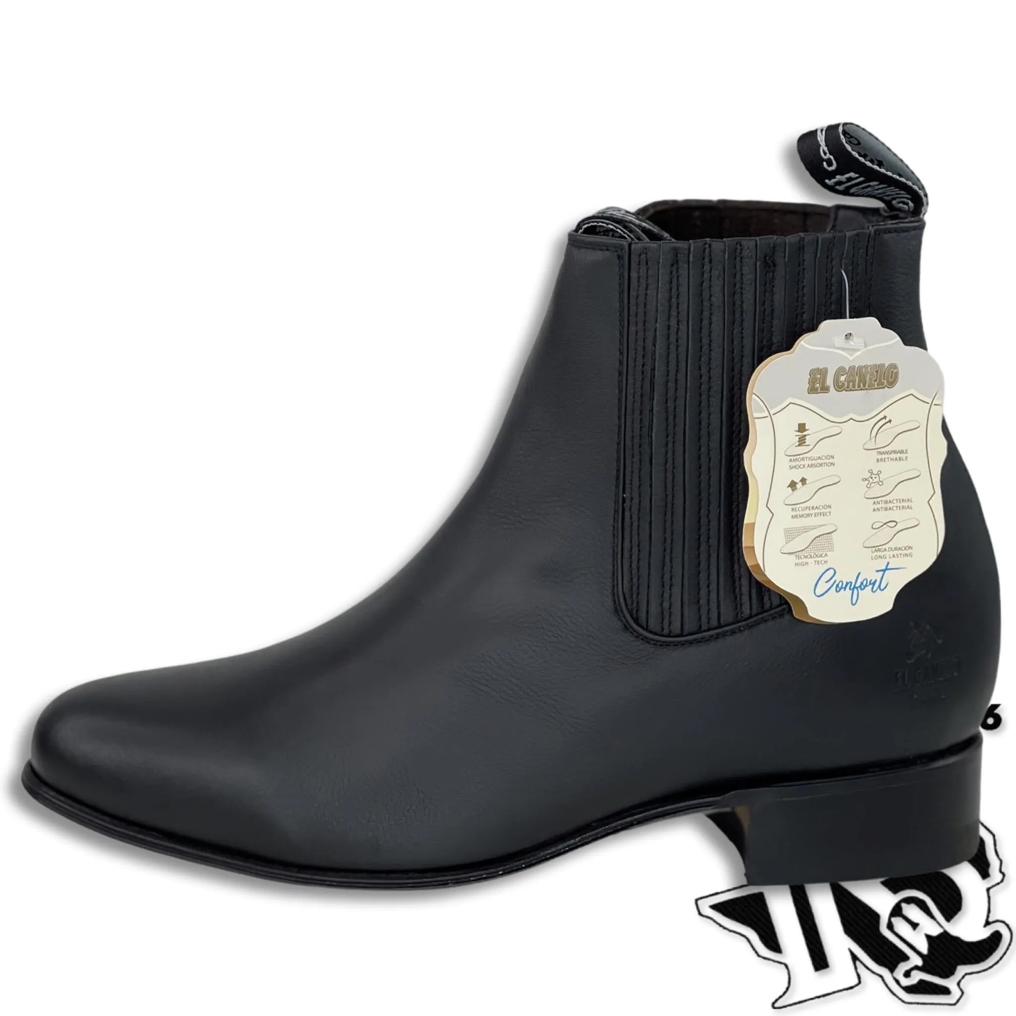 BOTIN CHARRO EL CANELO | PIEL DEER BLACK #232