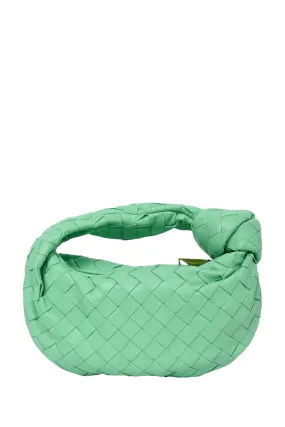 Bottega Veneta Green Leather Mini Jodie Bag