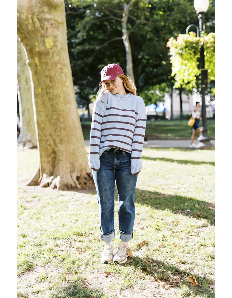  Boyfriend Stripe Sweater      