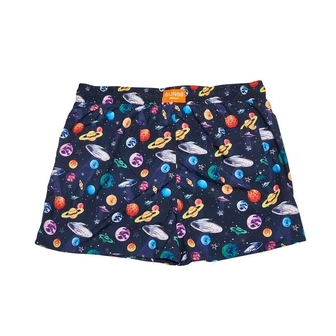 BROADSHORT SWIM PANT PLANET & POP Man Navy Multicolor