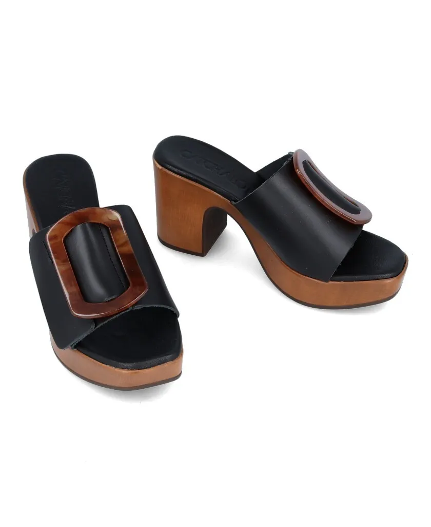 Catchalot Sandra 5246 Black shovel sandals