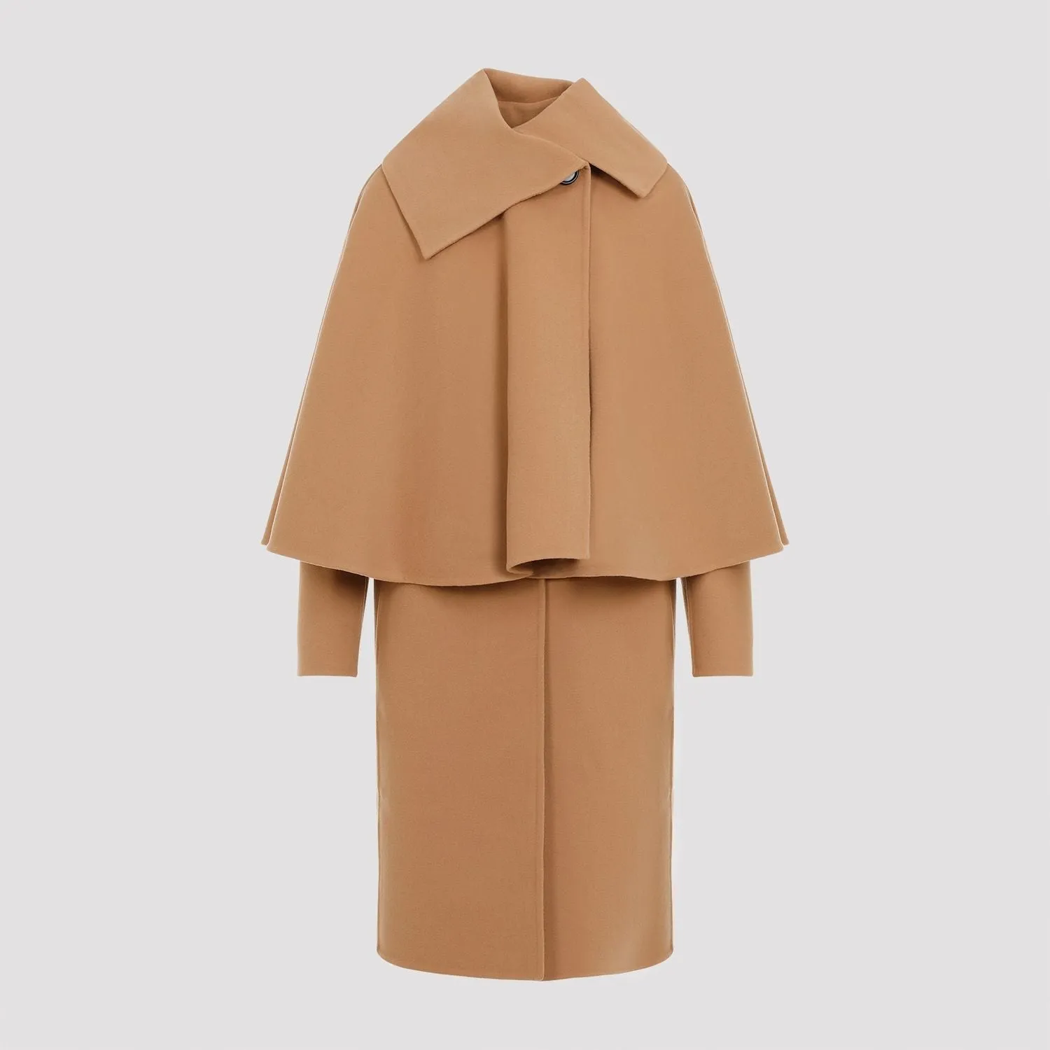 CHLO Luxurious Nude Cashmere-Wool Blend Jacket