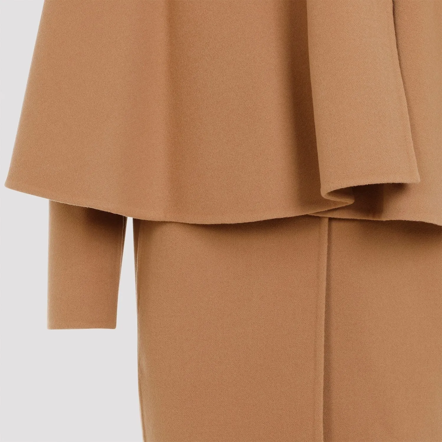 CHLO Luxurious Nude Cashmere-Wool Blend Jacket