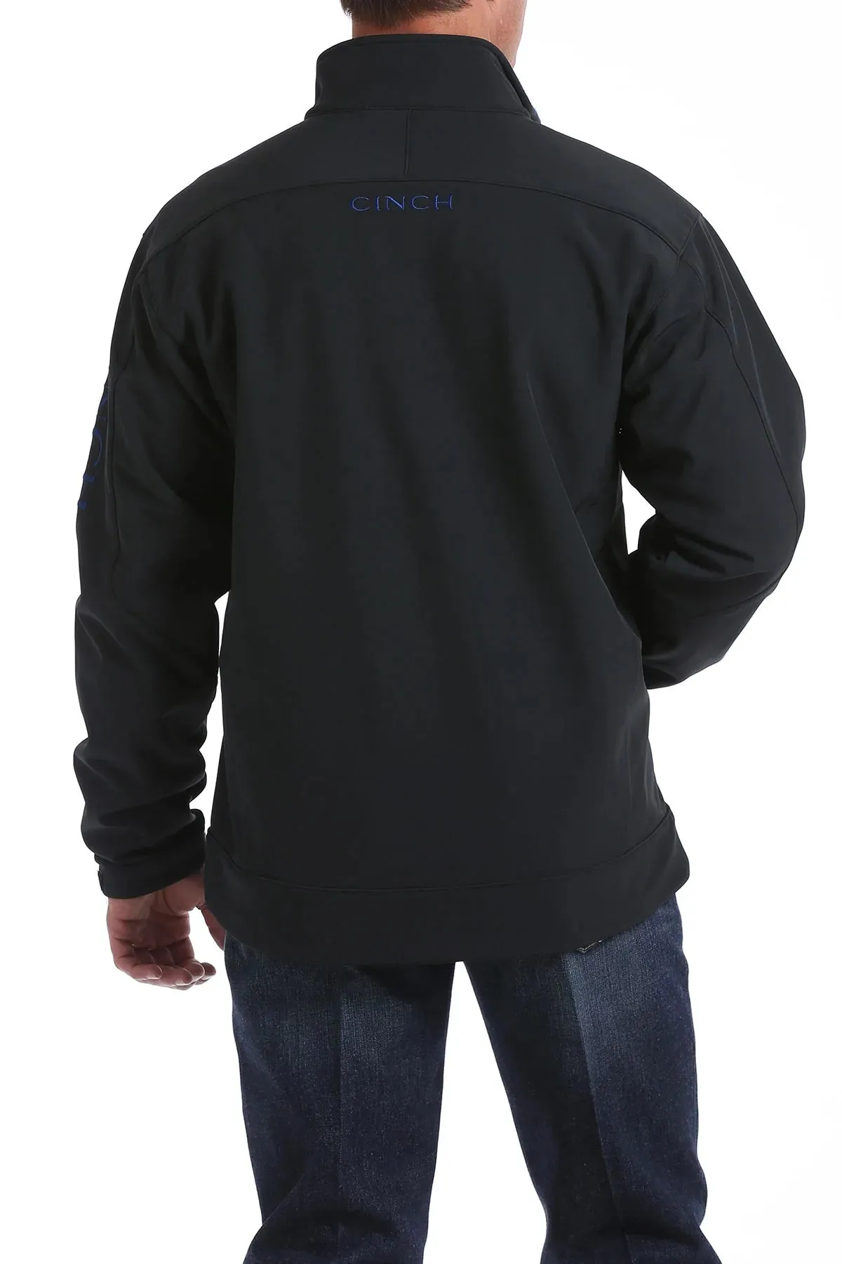 Cinch Mens Bonded Jacket - Black/Royal Blue