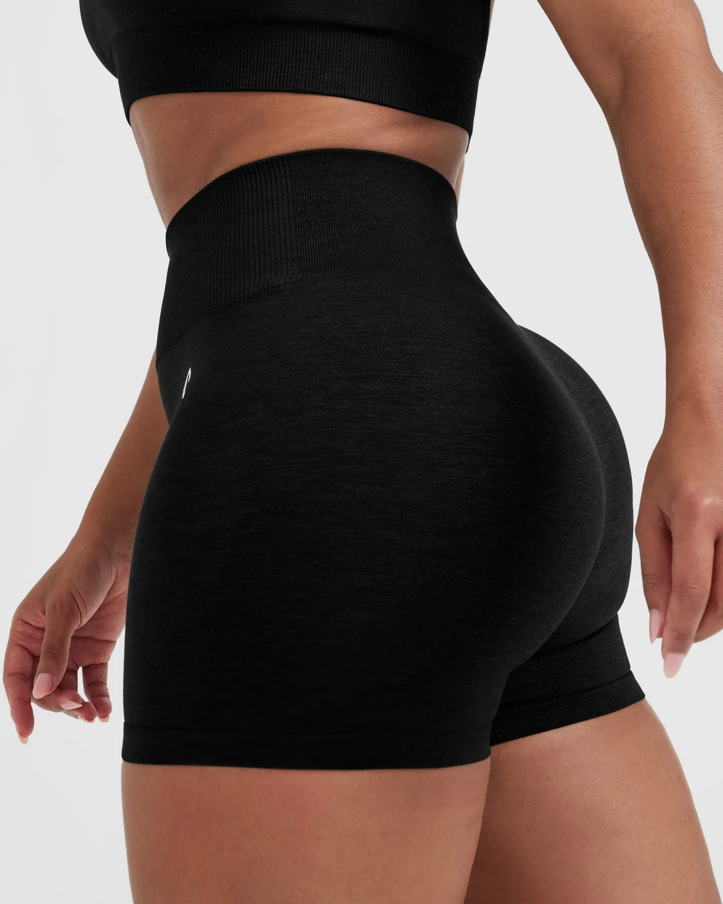 Classic Seamless 2.0 Booty Shorts | Black Marl