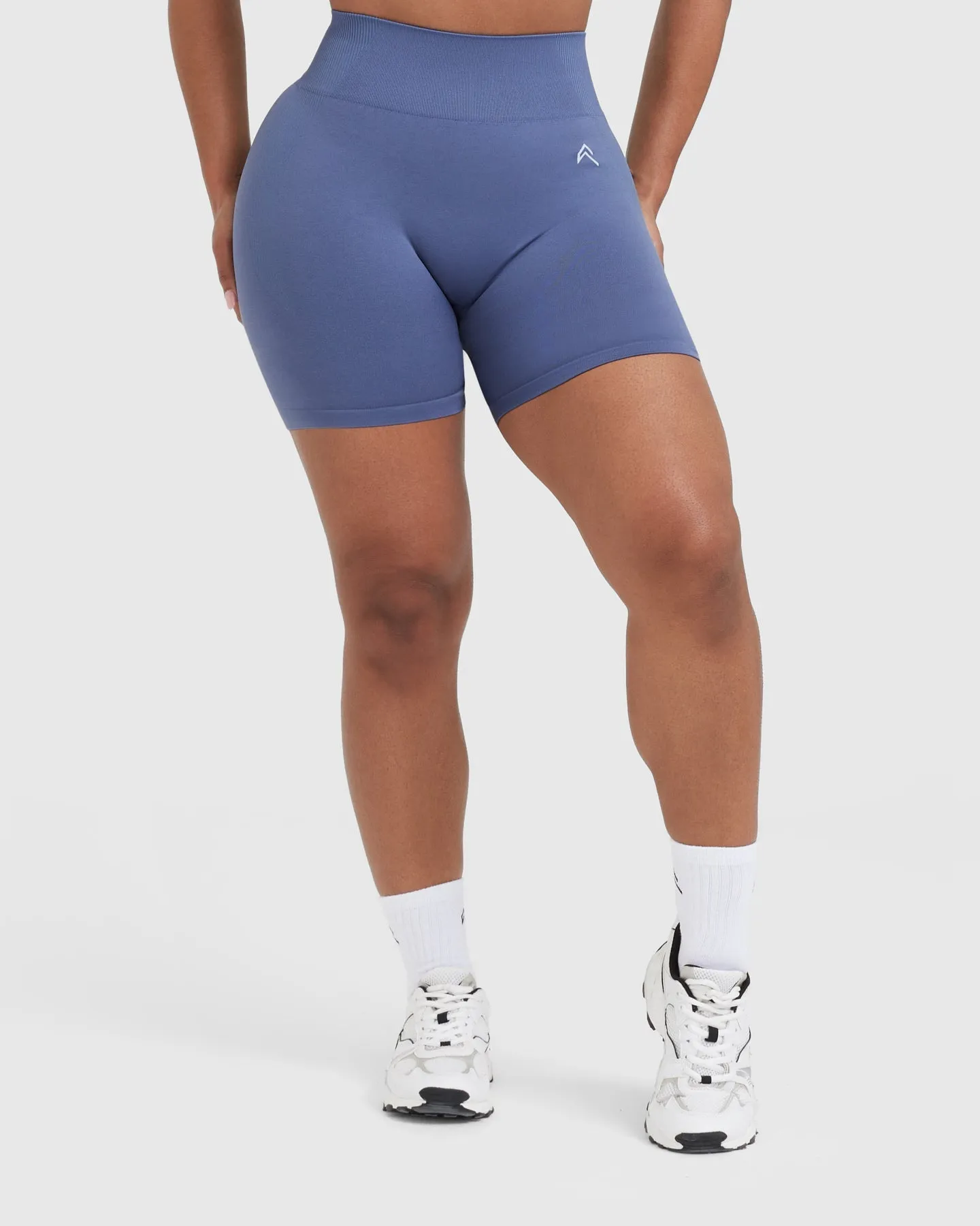 Classic Seamless 2.0 Mid Shorts | Slate Blue Marl