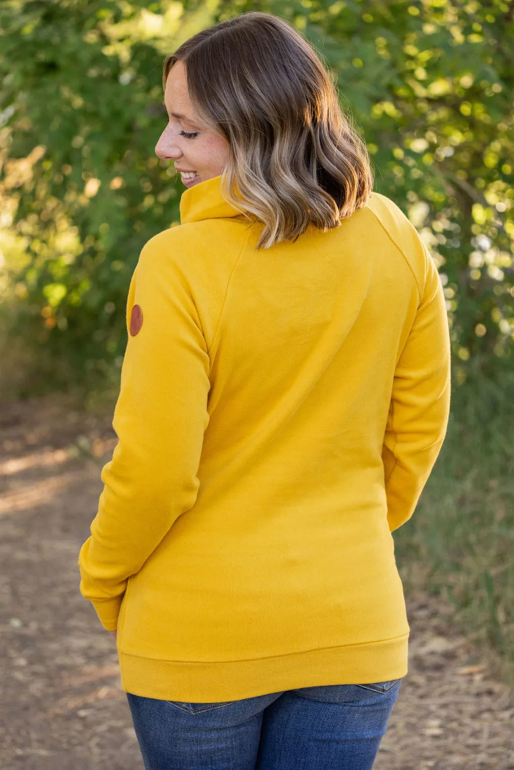 Classic Zoey ZipCowl Sweatshirt - Mustard