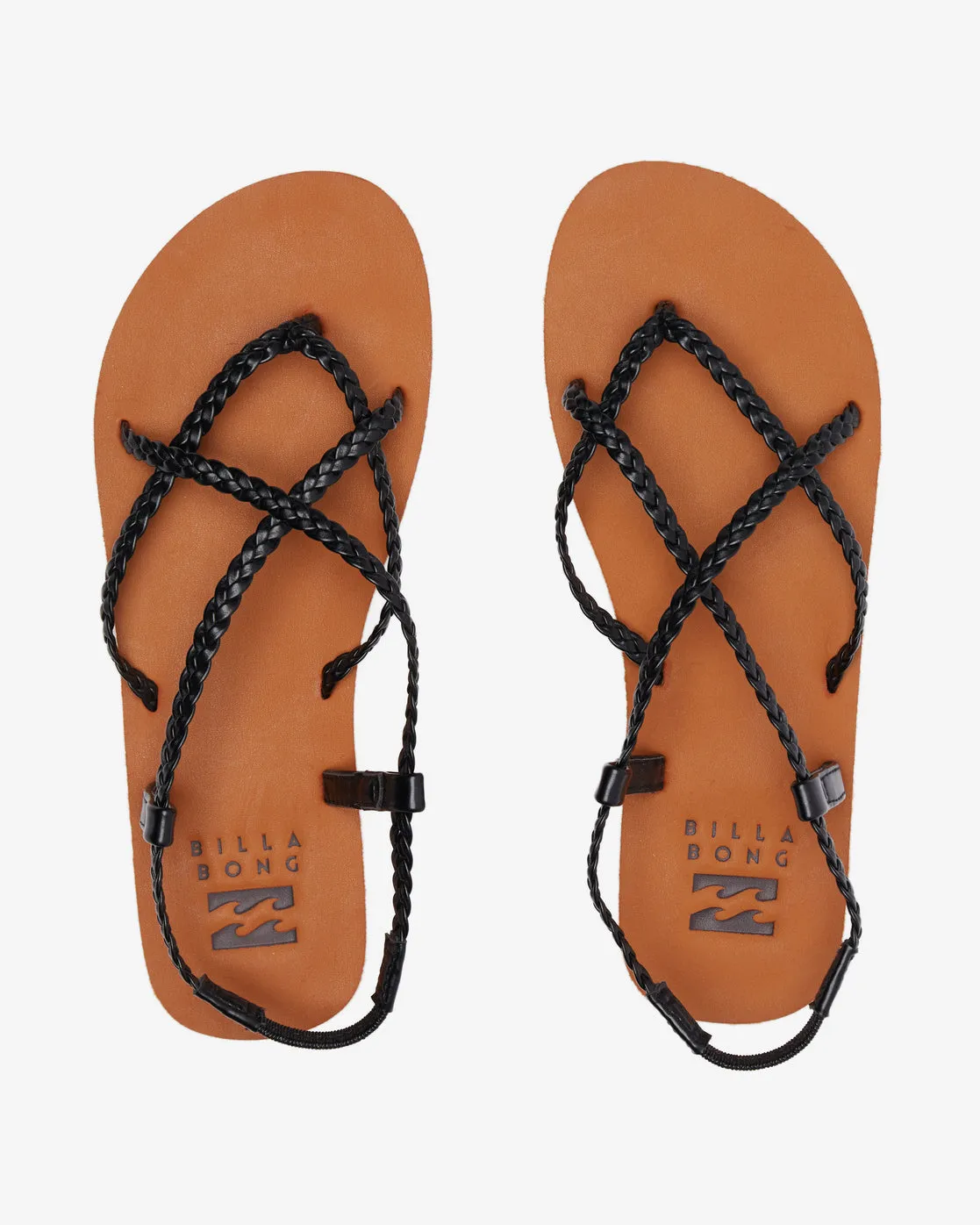 Crossing By Braided Sandals - Off Black