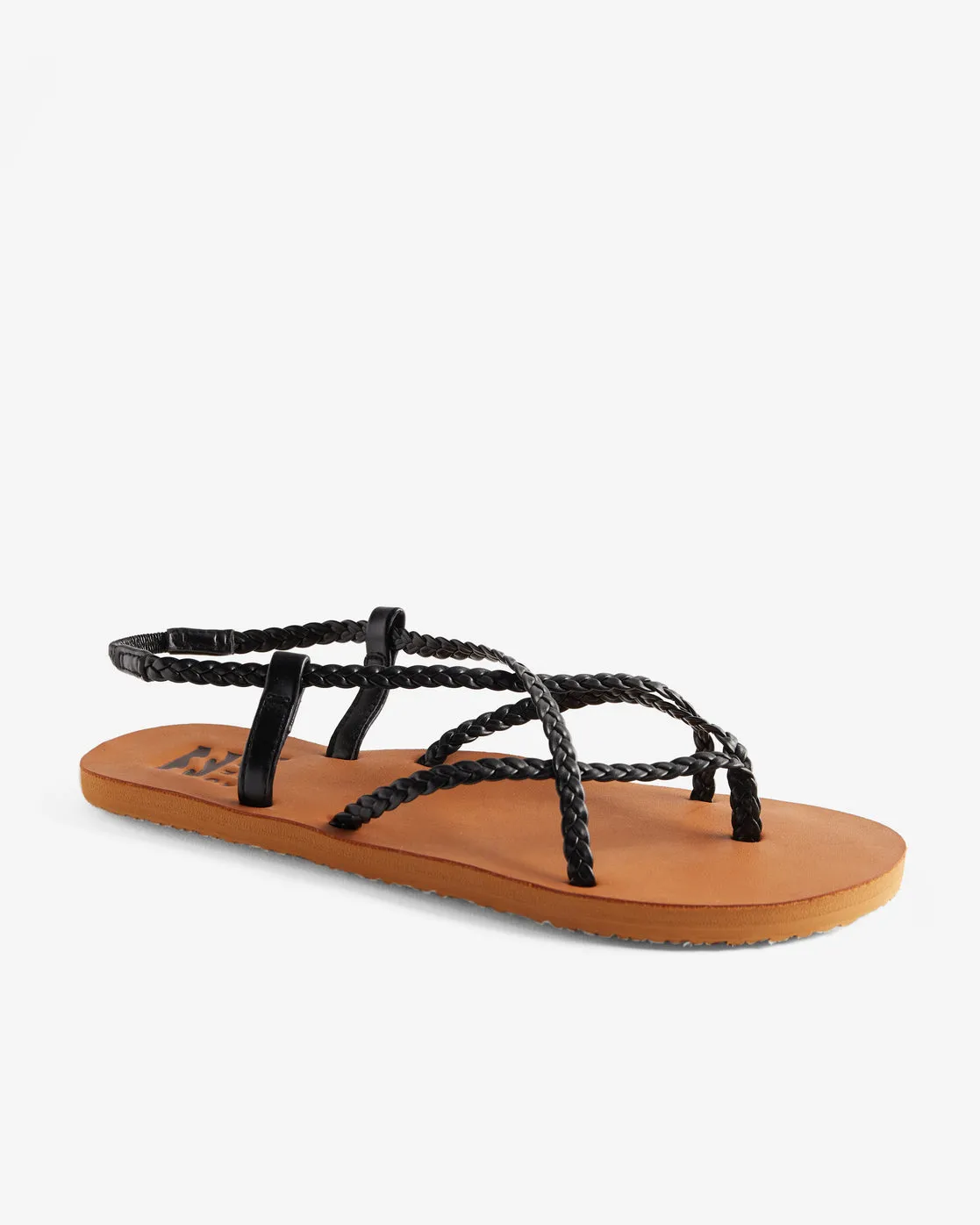 Crossing By Braided Sandals - Off Black