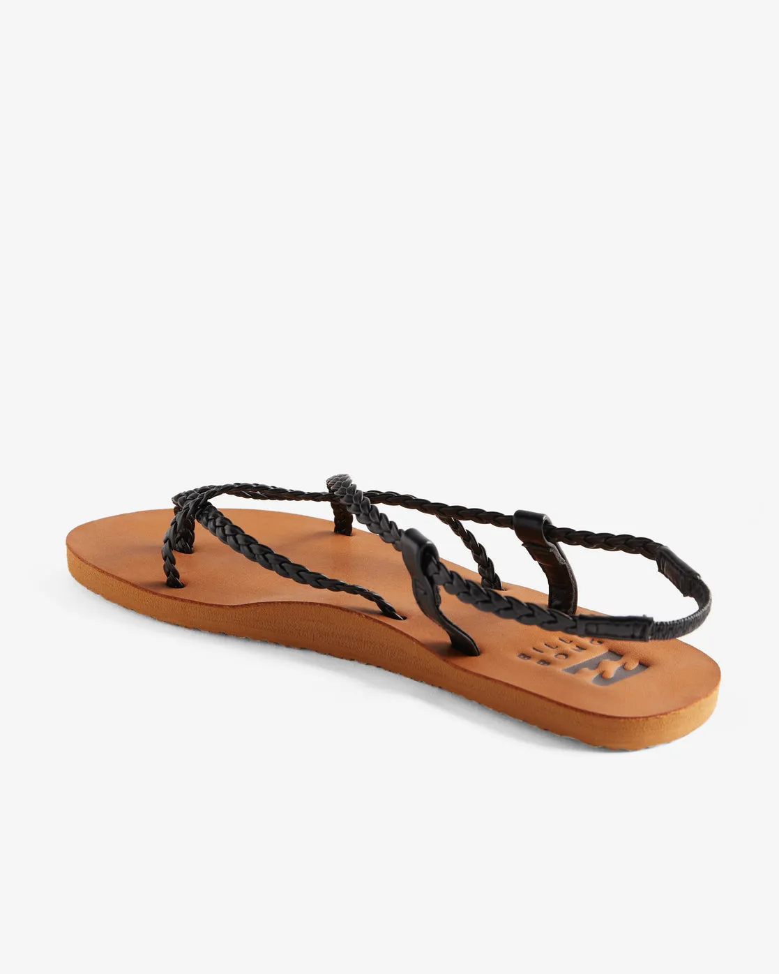 Crossing By Braided Sandals - Off Black