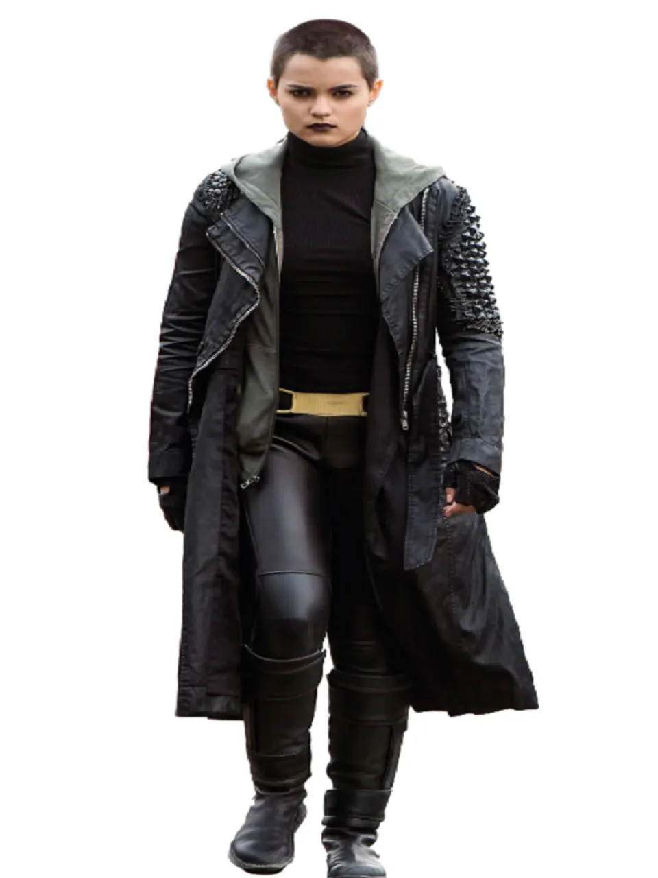 Deadpool Brianna Hildebrand Leather Coat