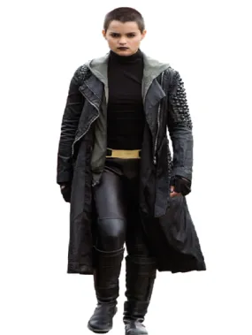 Deadpool Brianna Hildebrand Leather Coat