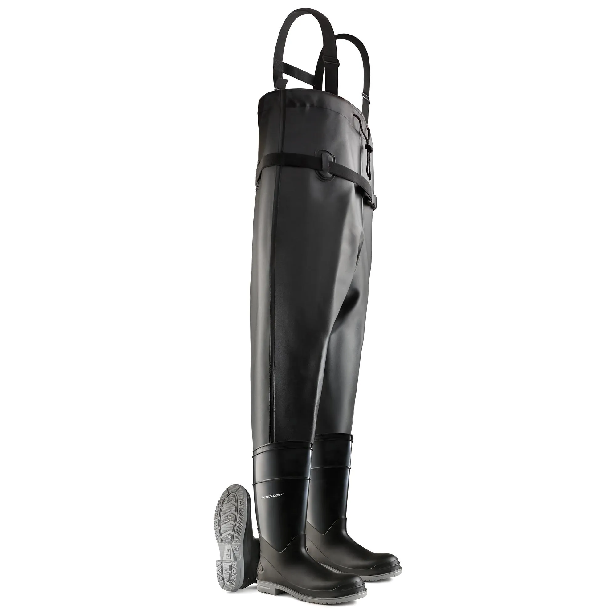 Dunlop 86067 Chest Wader with Steel Toe Boots