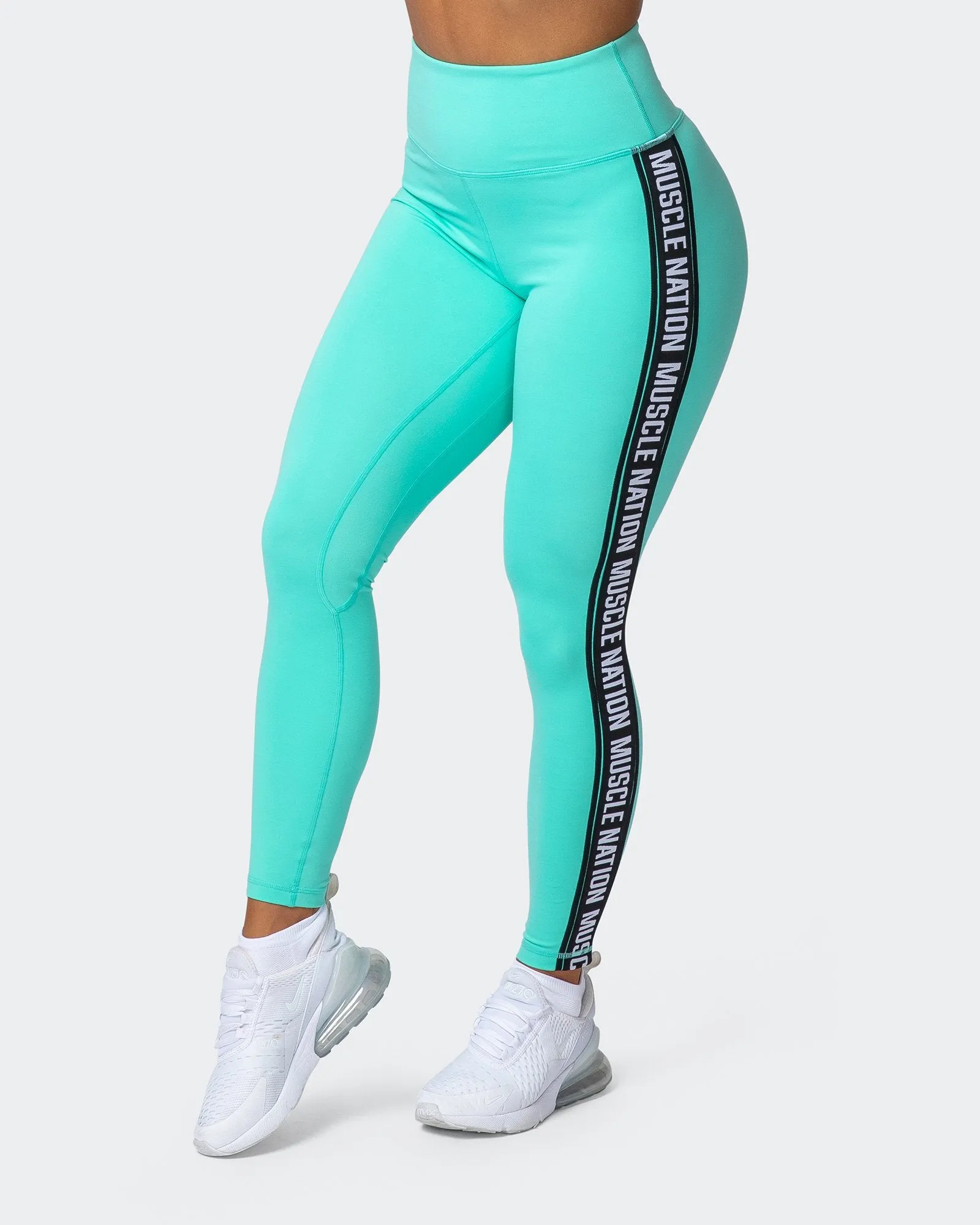 Dynamic Ankle Length Leggings - Sea Glass