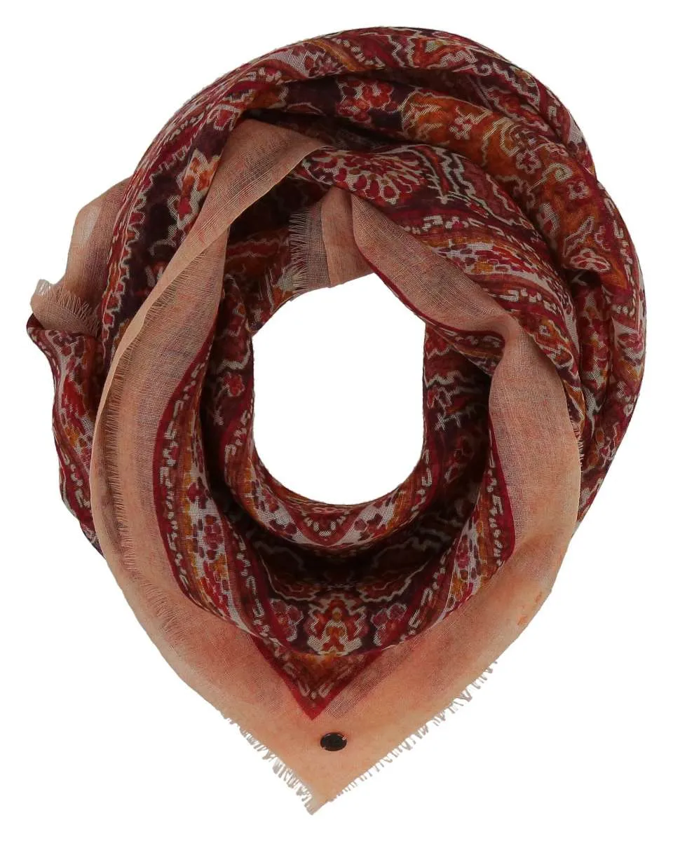 Fraas Tapestry Wool Square Scarf