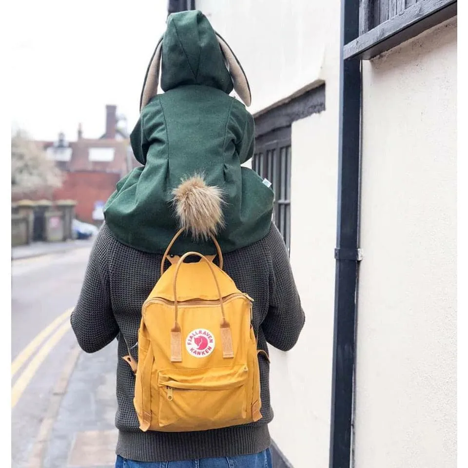 Girls Bunny Jacket | Olive Vegan Wool & Vintage Fleur