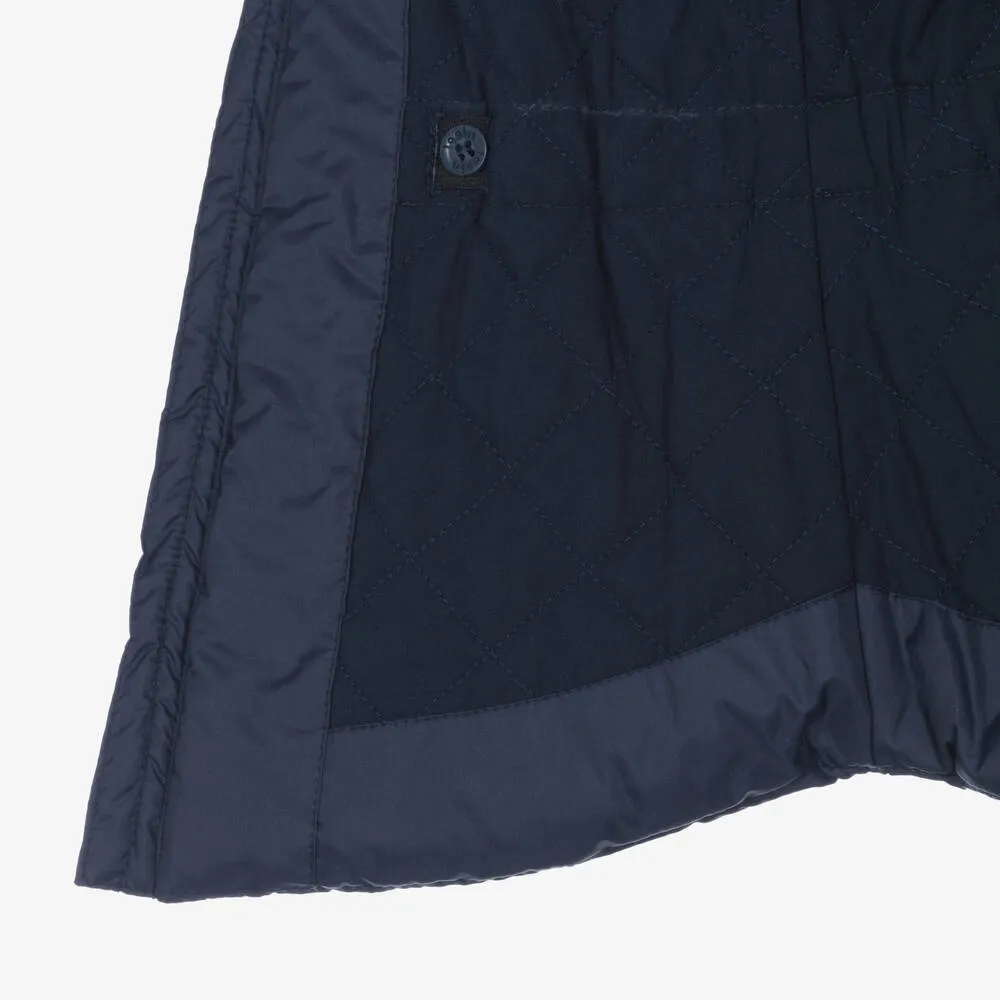 Girls Navy Blue Padded Coat