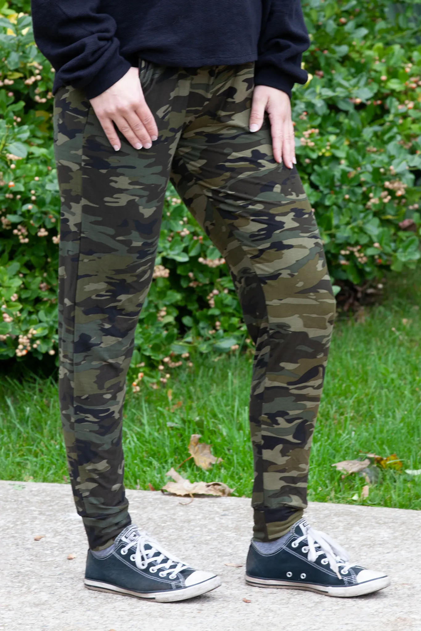 Green Camo Joggers PLUS