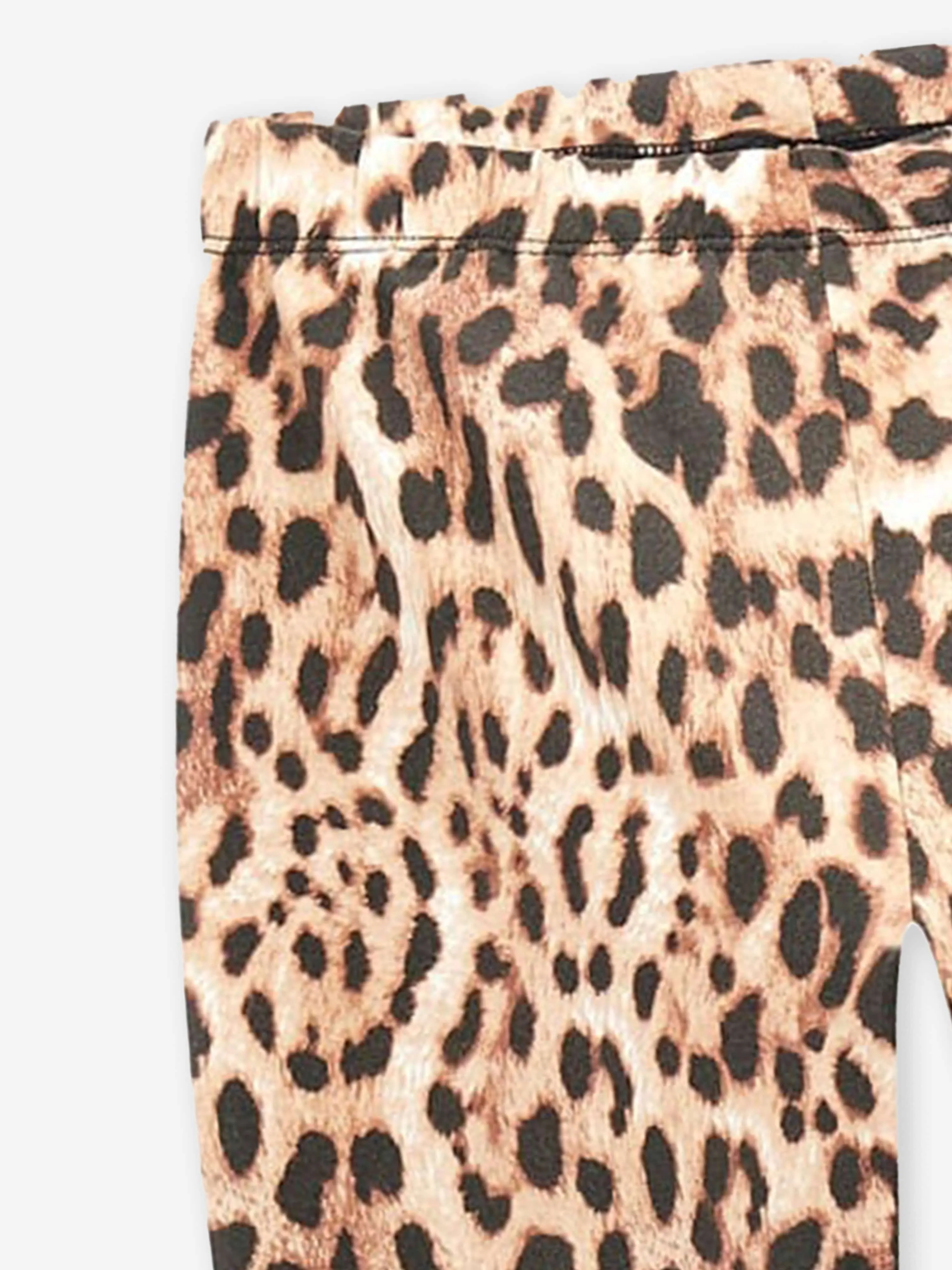 Guess Girls Leopard Print Leggings in Brown