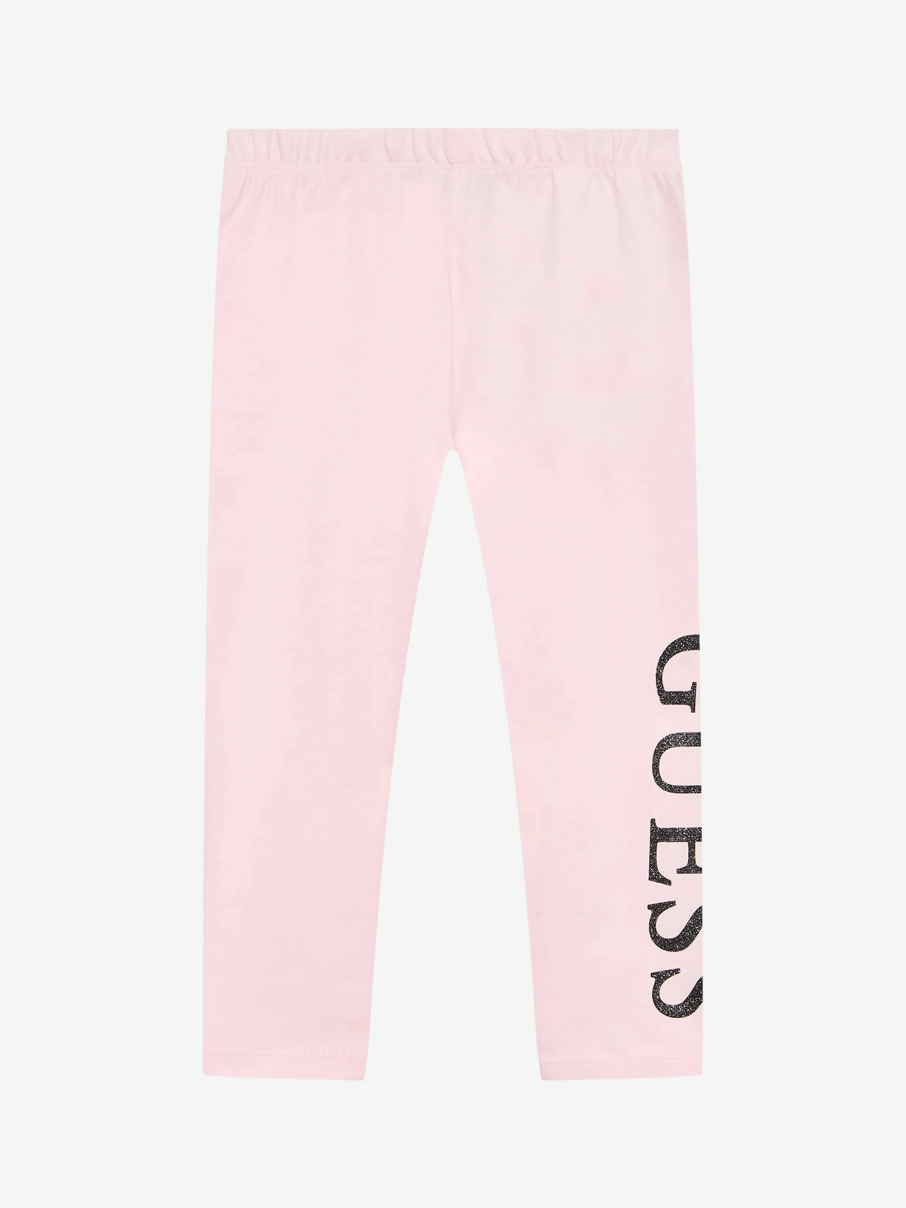 Guess Girls Logo Leggings in Pink