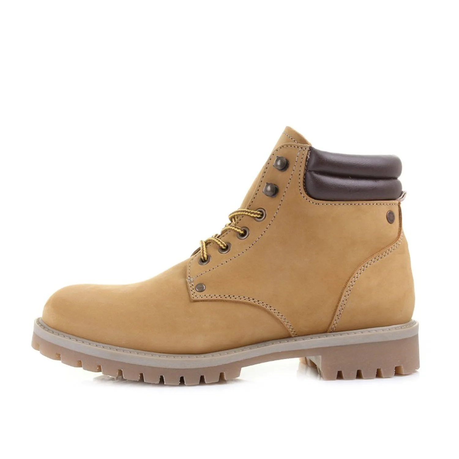 Jack & Jones Nubuck Stoke Leather Boots Honey