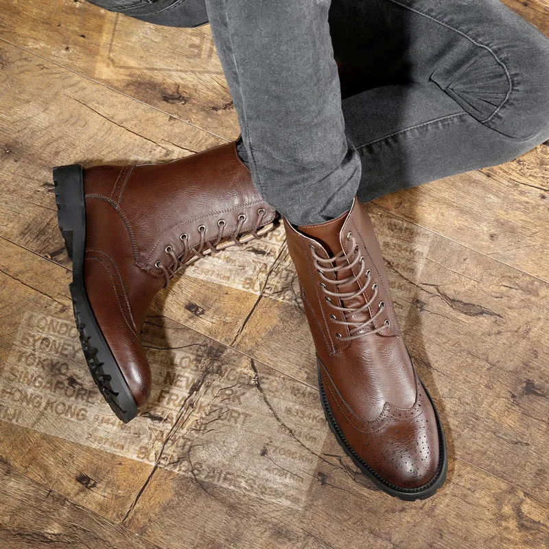 Korean casual tooling boots