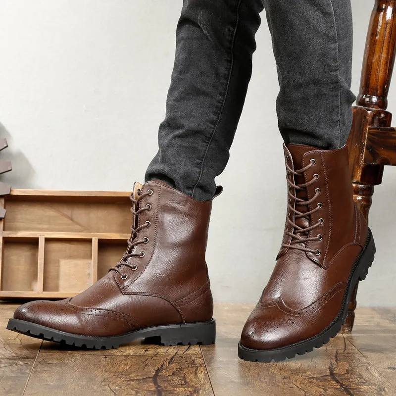 Korean casual tooling boots