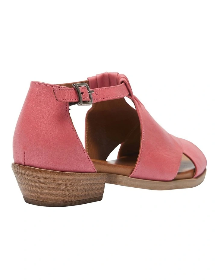 Laguna Sandals In Fuschia/Cognac Leather