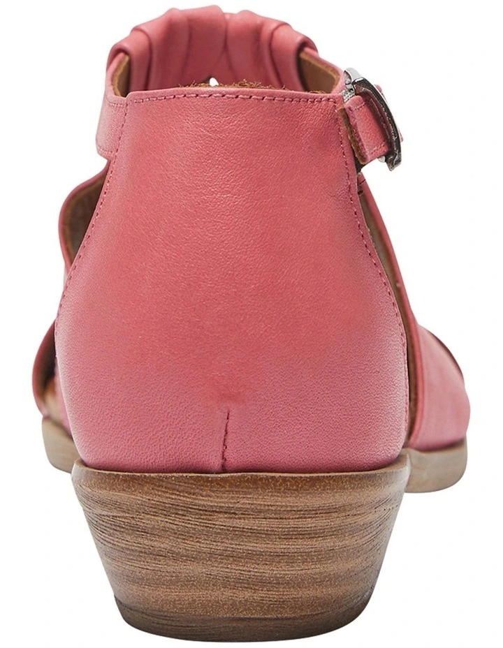 Laguna Sandals In Fuschia/Cognac Leather