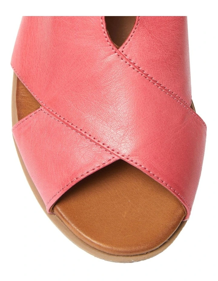 Laguna Sandals In Fuschia/Cognac Leather