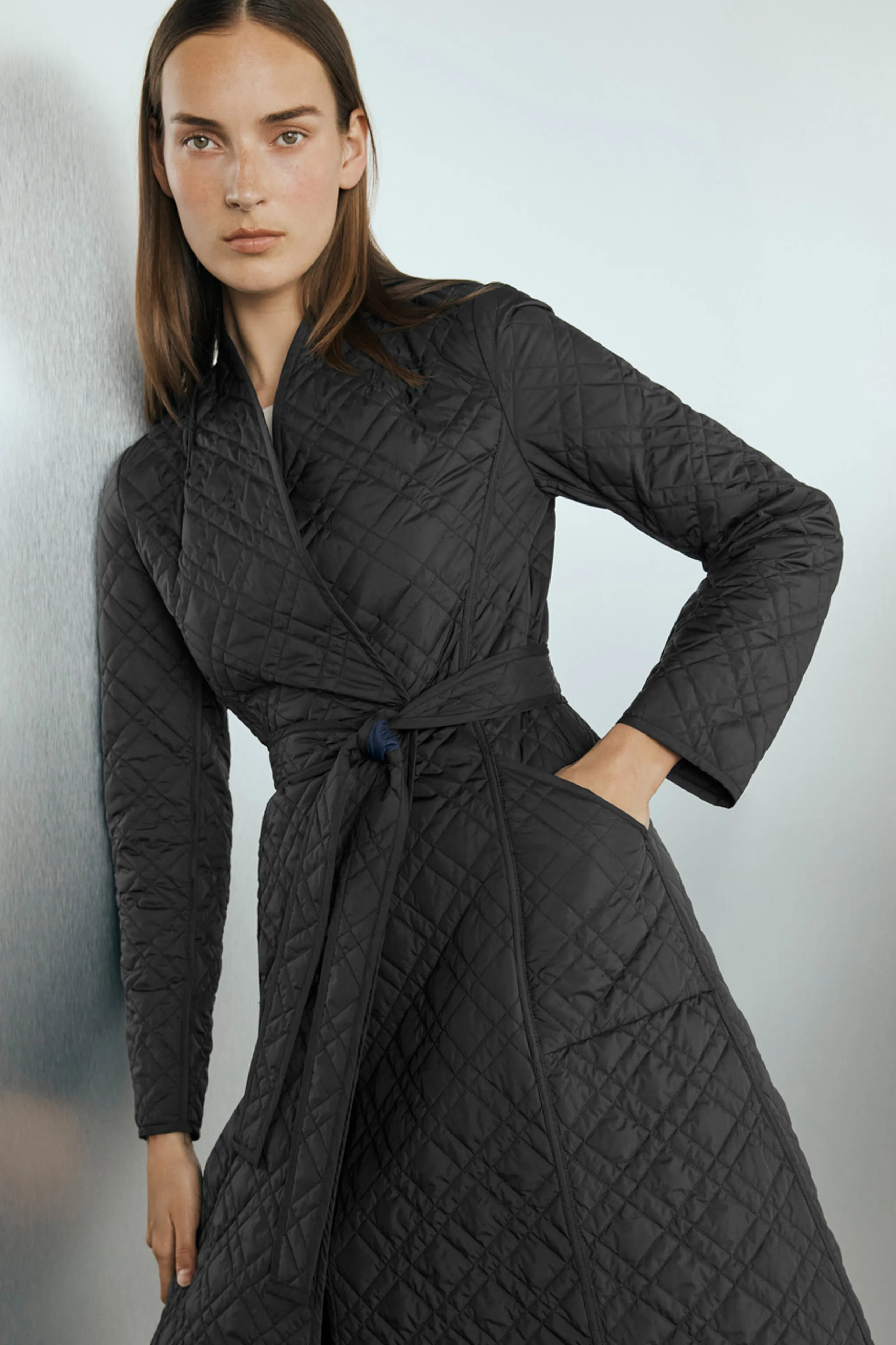 Lainston Reversible Coat Navy Quilted