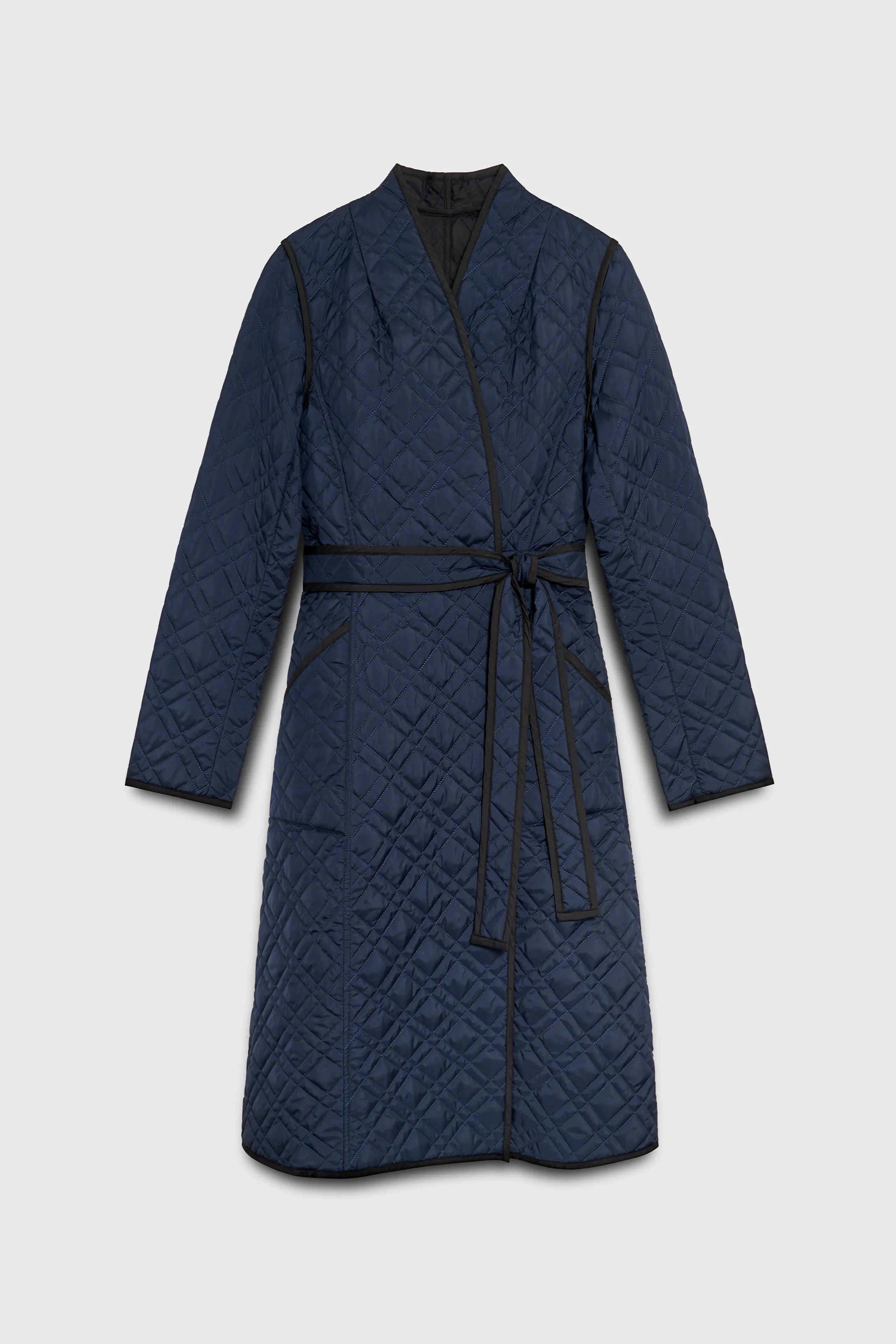 Lainston Reversible Coat Navy Quilted