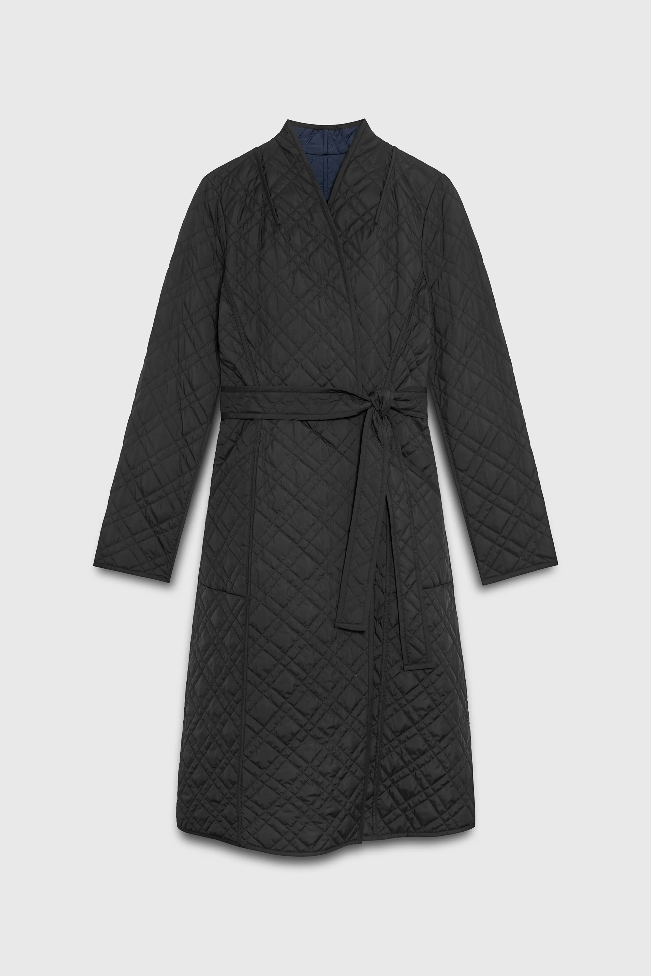 Lainston Reversible Coat Navy Quilted