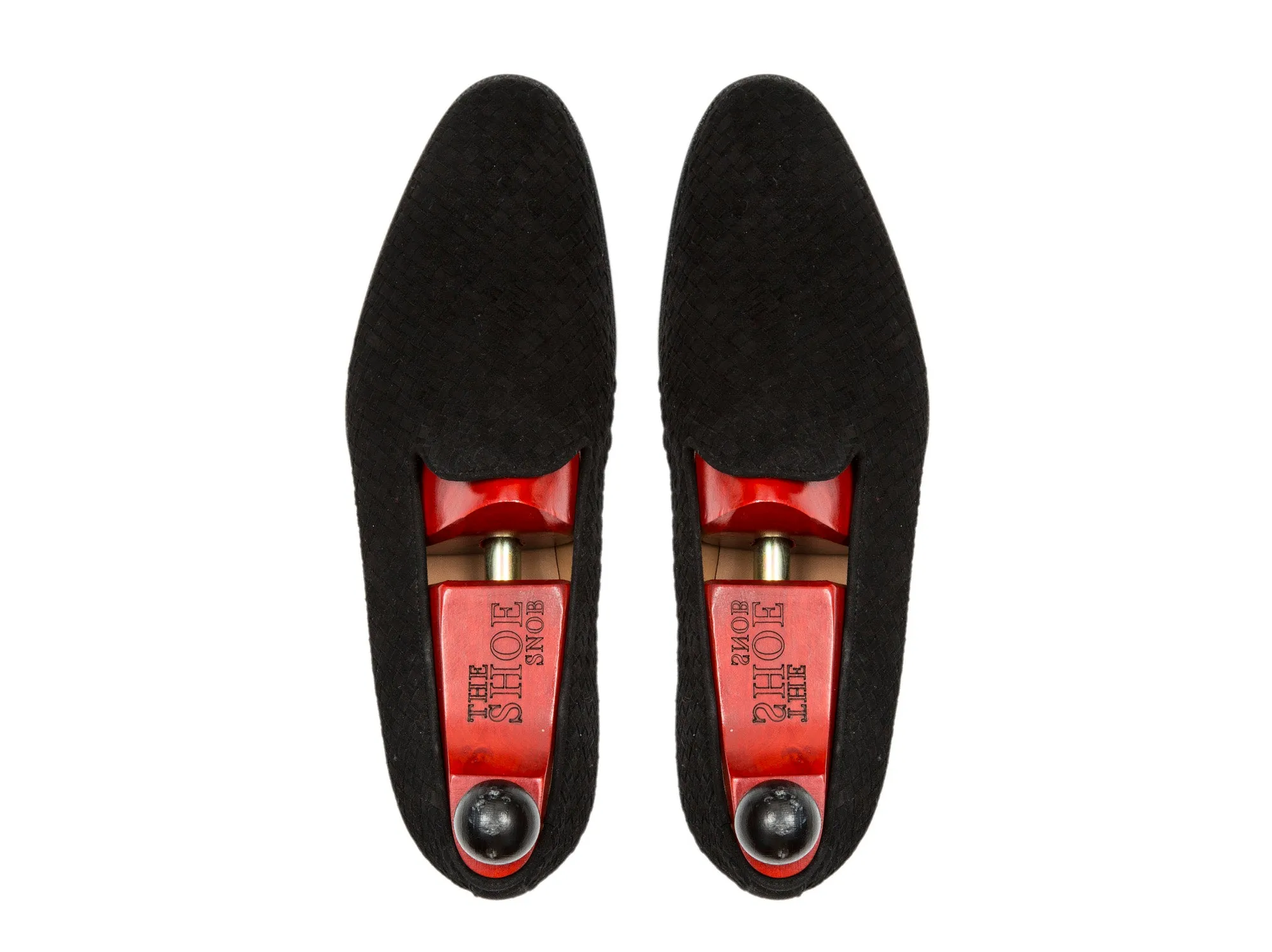 Laurelhurst II - MTO - Braided Black Suede - TMG Last - Single Leather Sole