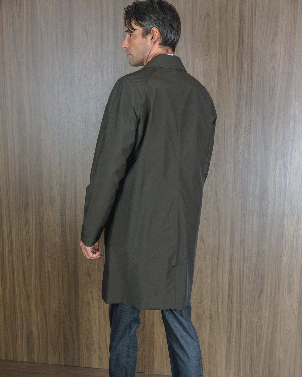 Loro Piana Storm System Raincoat In Chocolate