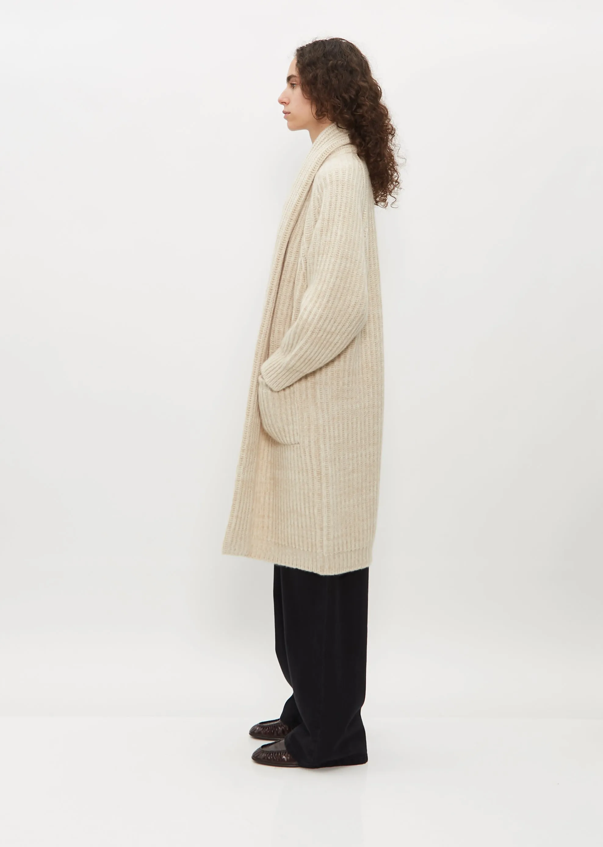 Lounge Knitted Coat — Light Mix