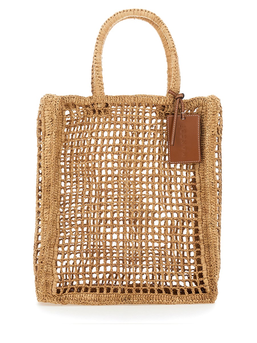 MANEBI    RAFFIA MESH BAG