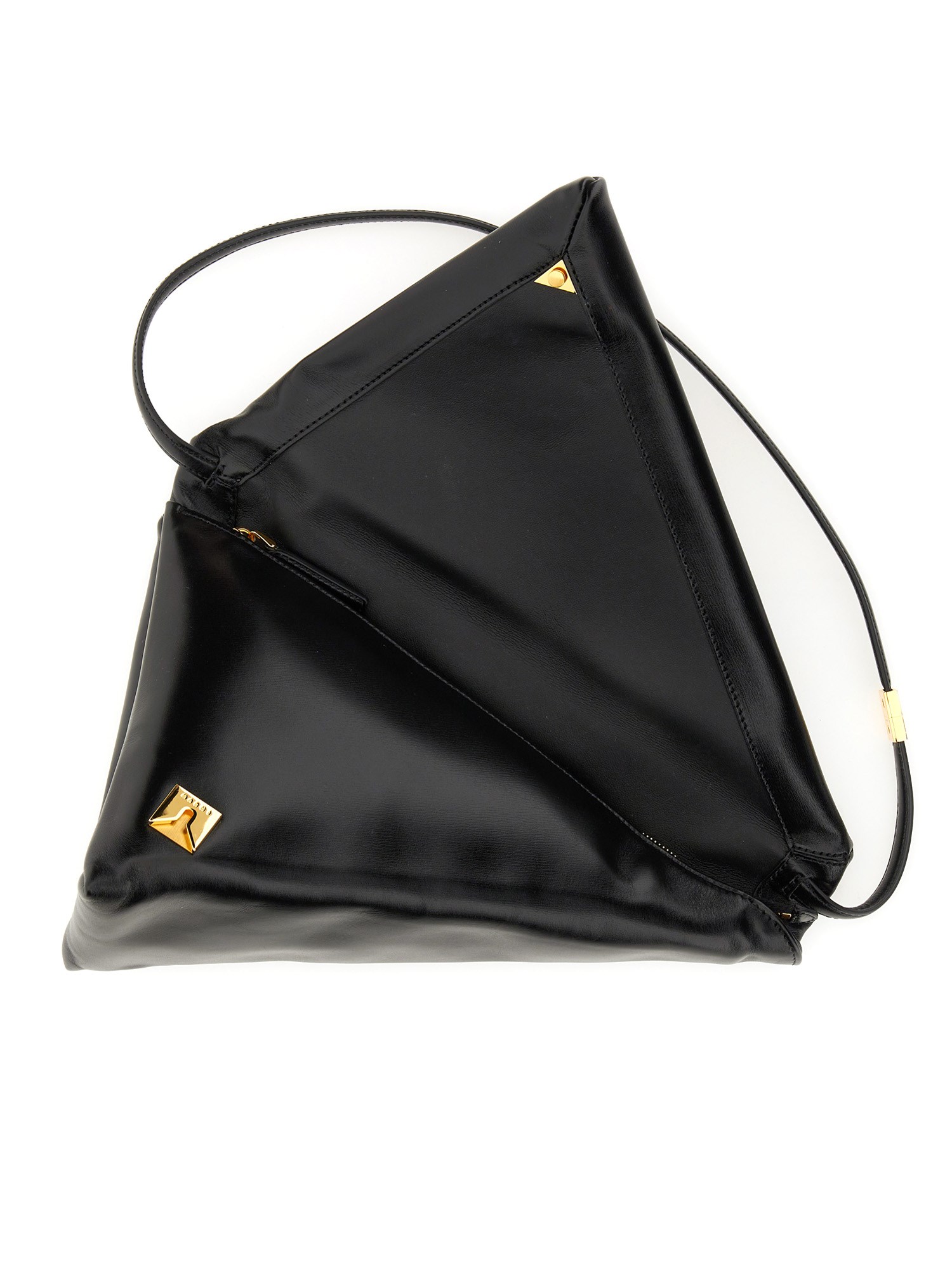 MARNI    PRISM LEATHER TRIANGLE BAG