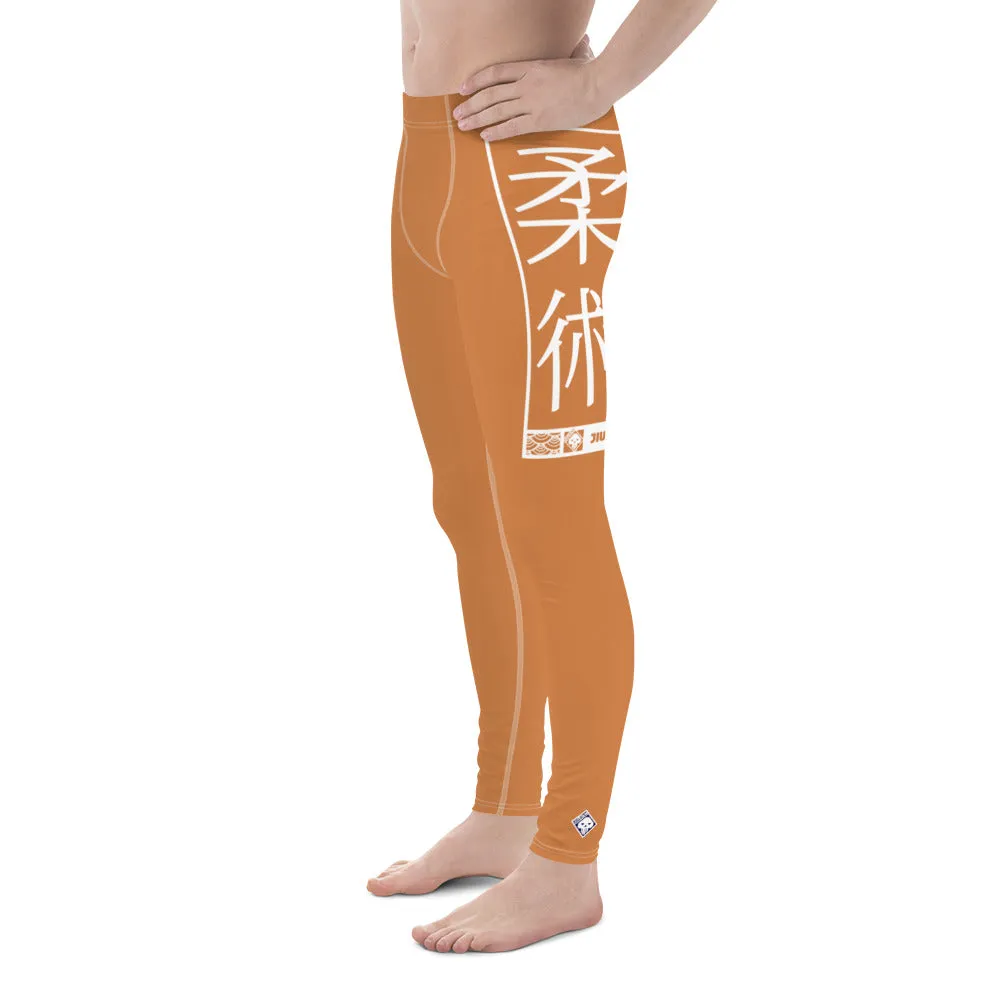 Men's Athletic Workout Leggings For Jiu Jitsu 007 - Raw Sienna