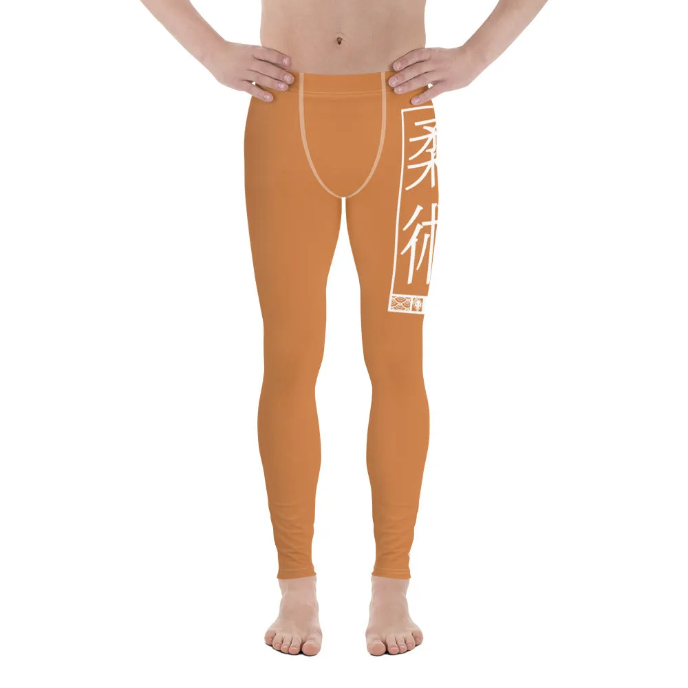 Men's Athletic Workout Leggings For Jiu Jitsu 007 - Raw Sienna