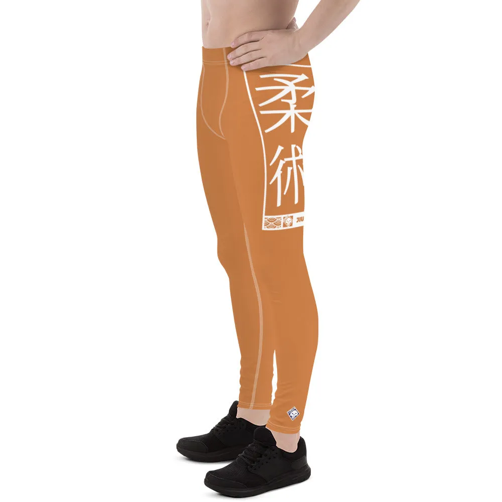 Men's Athletic Workout Leggings For Jiu Jitsu 007 - Raw Sienna